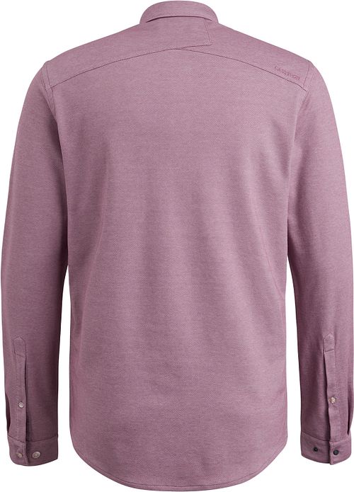 Cast Iron skjorte i jerseypiqué, mauve Product / Achterkant