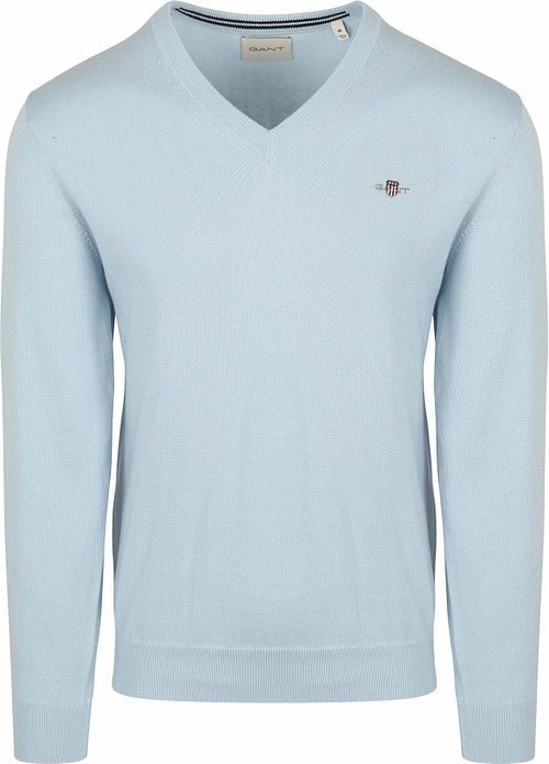 Gant Pullover V-Hals Lichtblauw Product