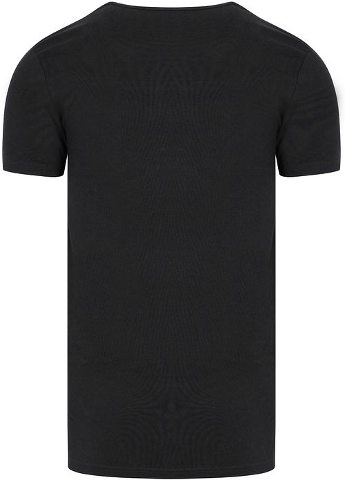 Garage Basic Stretch negro con cuello redondo profundo Product / Achterkant