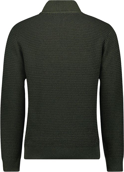 No Excess Half Zipper Dunkelgrün Product / Achterkant