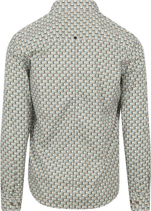 No Excess Overhemd Groen Multicolour Print Product / Achterkant