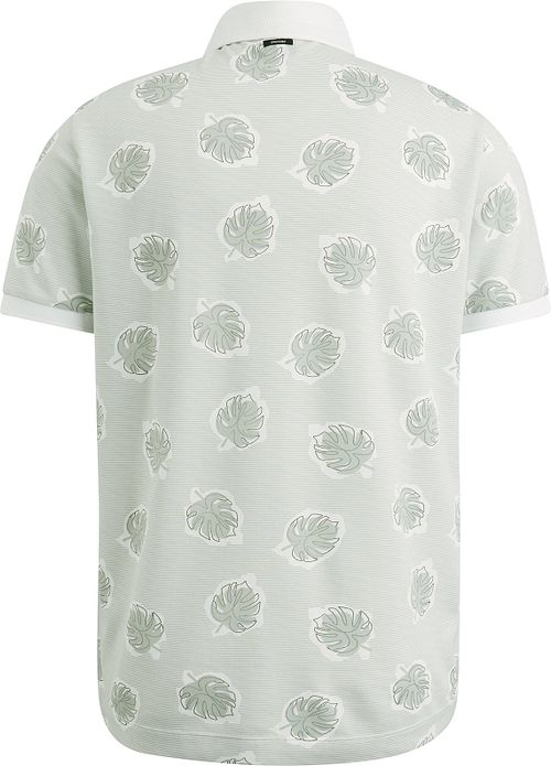 Vanguard Piqué Polo med print i lysegrøn Product / Achterkant