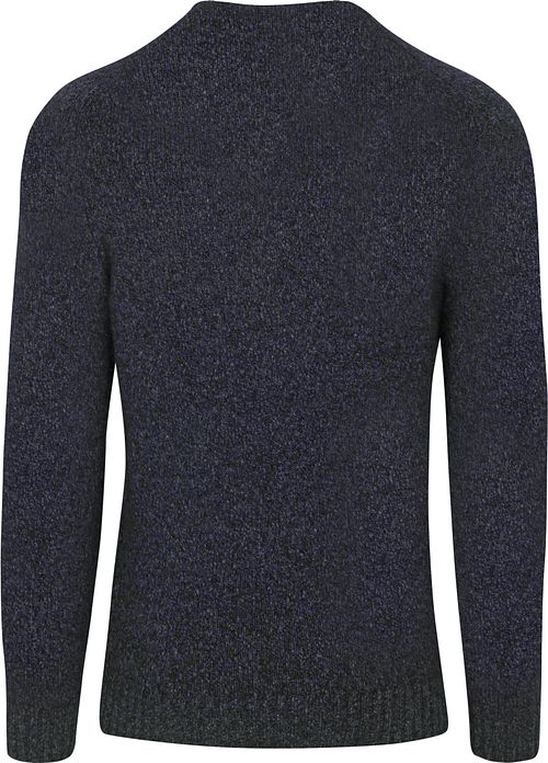 Profuomo Pullover Boiled Wool Navy Product / Achterkant