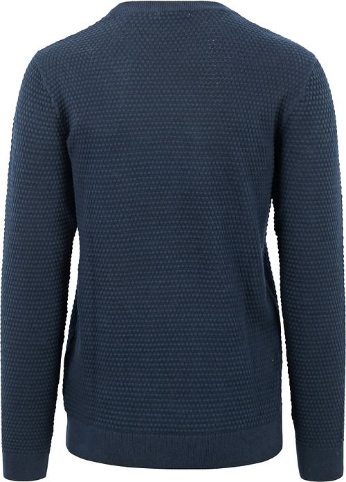 KnowledgeCotton Apparel Sweter Vagn granatowy Product / Achterkant