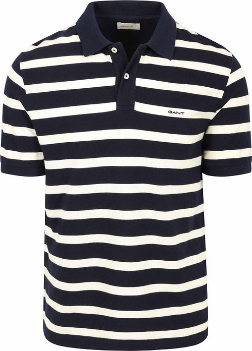 Koszulka polo GANT w granatowo-białe paski Product