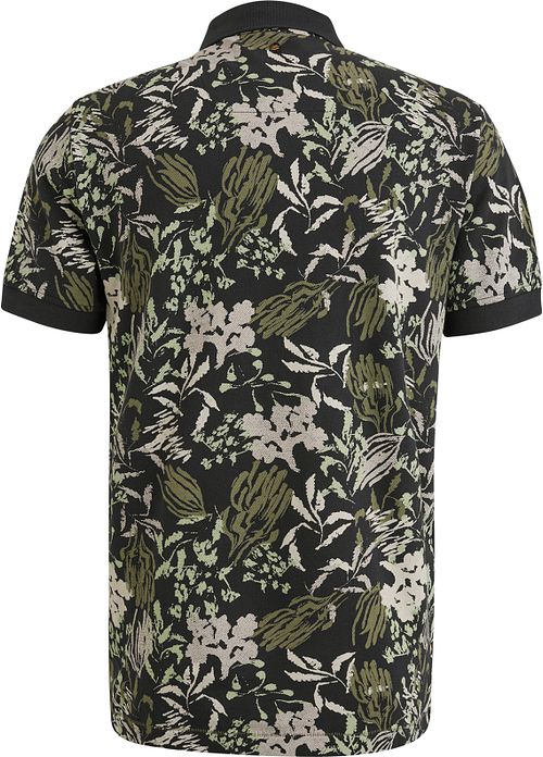 PME Legend Poloshirt Piqué Impression Marine Product / Achterkant