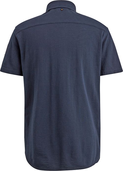 PME Legend Short Sleeve Chemise Jersey Piqué Marine Product / Achterkant