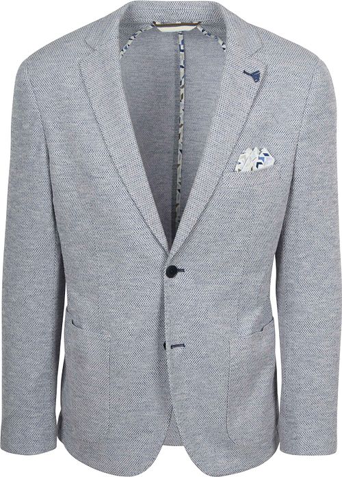 R2 Amsterdam Knitted Blazer Blue Product