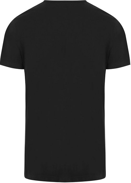 Suitable Ota T-Shirt col Rond Noir 2-Pack Product / Achterkant