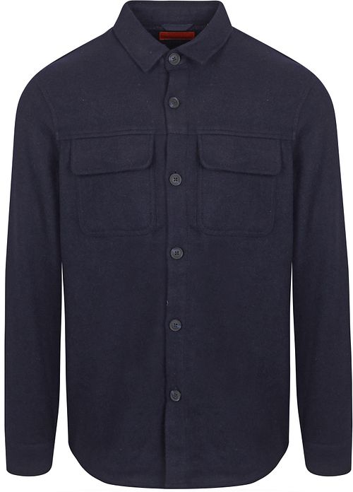 Suitable Overshirt August i Uldmiks i Marineblå Product