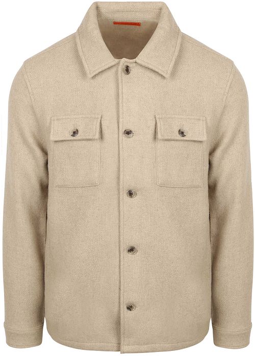 Suitable Overshirt Uldmiks Beige Product