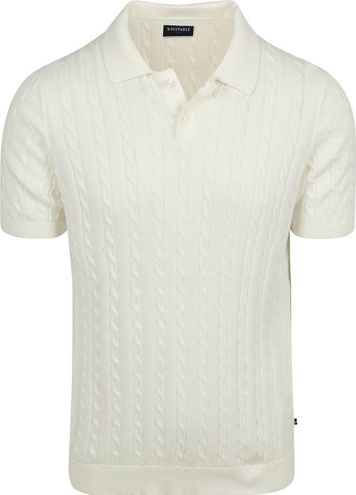 Suitable Respect Polo Shirt Knit Cable Ecru Product