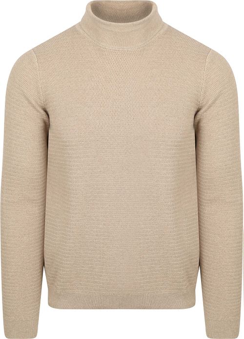 Suitable Strikketrøje Struktur Melange Sand Product