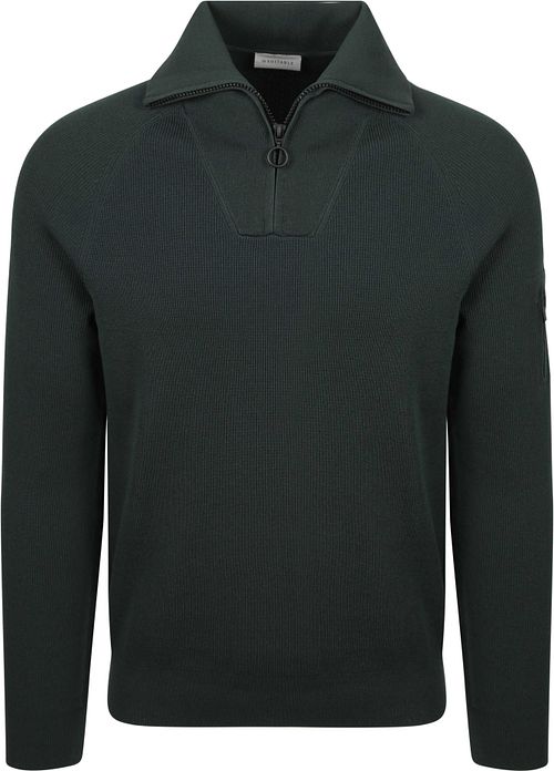 Sweter Suitable Tias Cooldry Knit z zamkiem half zip, w kolorze mchu Product