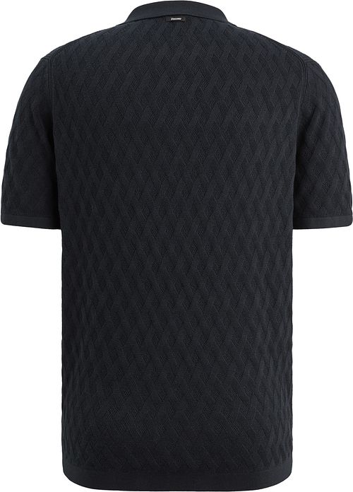 Vanguard Polo Mezza Zip Navy Product / Achterkant