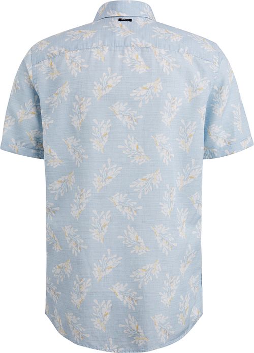 Vanguard Short Sleeve Hemd Leinen Hellblau Product / Achterkant
