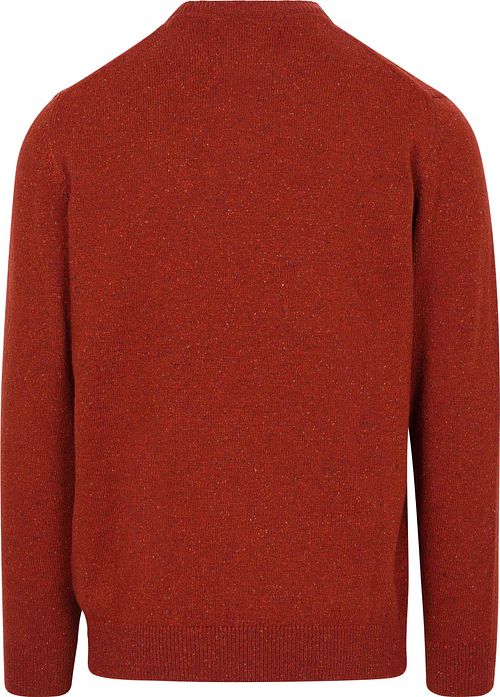 Barbour Tisbury Pullover Wolle Brique