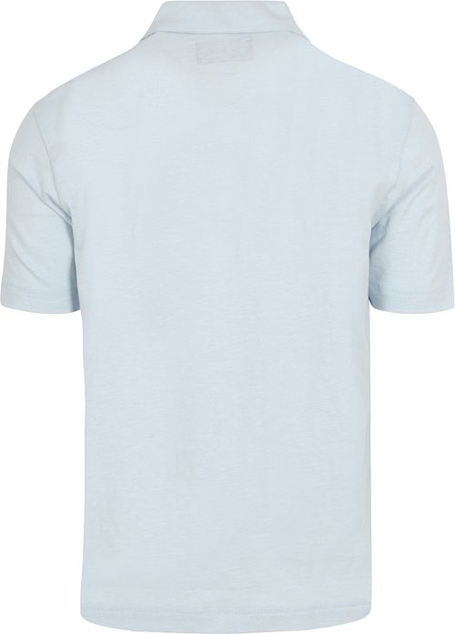 Marc O'Polo Poloshirt Slubs Starlight Blauw Product / Achterkant