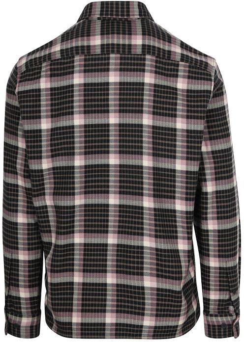 Marc O'Polo Shirt Checks Navy Mauve Product / Achterkant