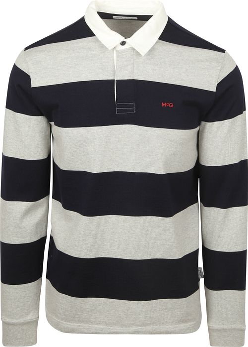 McGregor Rugbyshirt Streep Navy Grijs Product