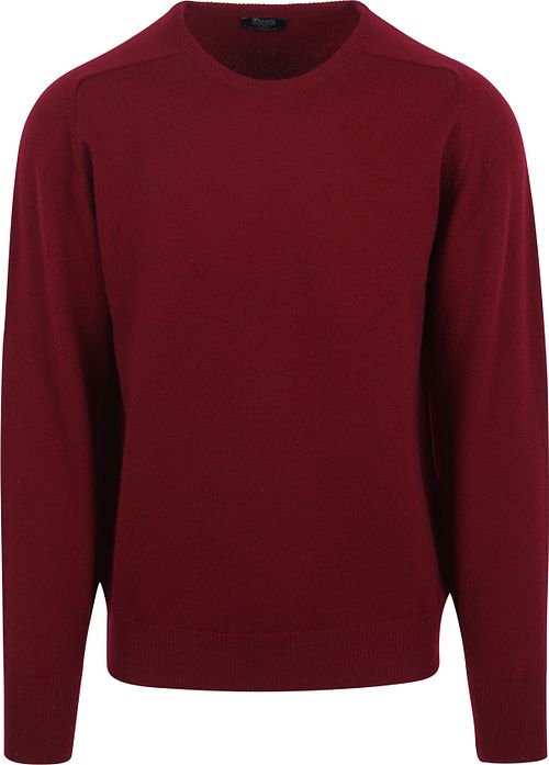 Pullover de lana de cordero William Lockie burdeos Product
