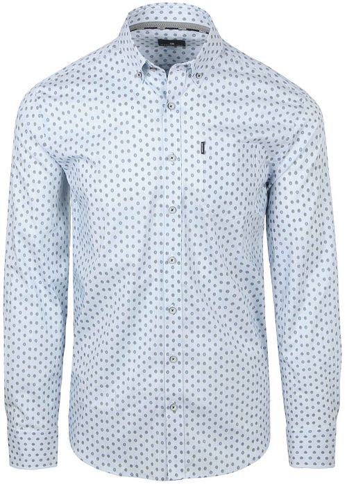 State of Art Skjorte Poplin Eye Printed Stripe Grå Product