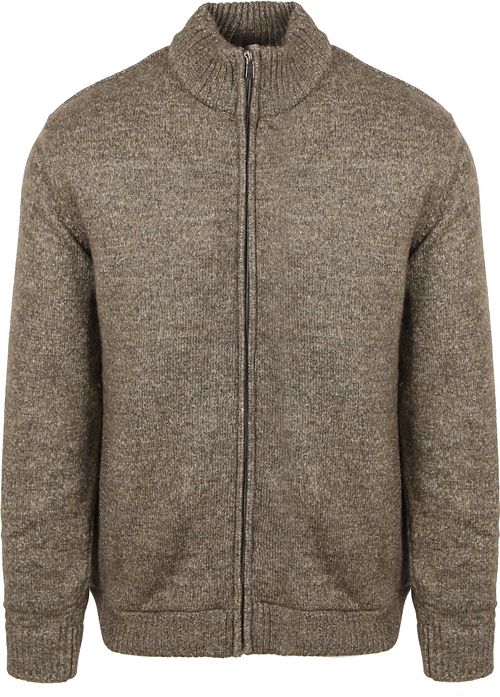 Steppin' Out Vest Melange Groen Bruin