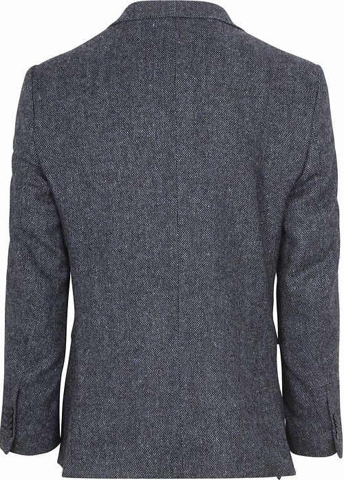 Suitable blazer Birds Eye in lana merino navy Product / Achterkant