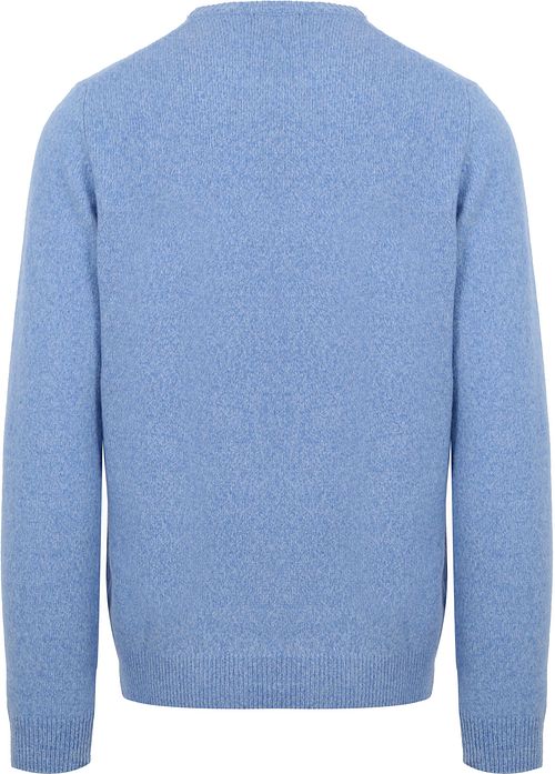 Suitable Lambswool Pullover O-Neck Light Blue Product / Achterkant