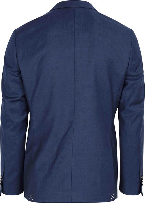 Suitable Sharkskin Suit Wool Royal Blue