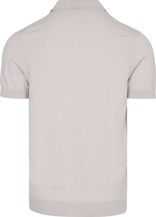 Suitable Strikket Halv Lynlås Polo Dan Ecru Product / Achterkant