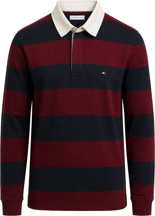 Tommy Hilfiger Rugby Polo Stripe Burgundy/Navy