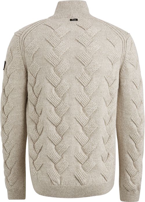 Vanguard Halfzip Pullover Struktur Wool Blend Ecru Product