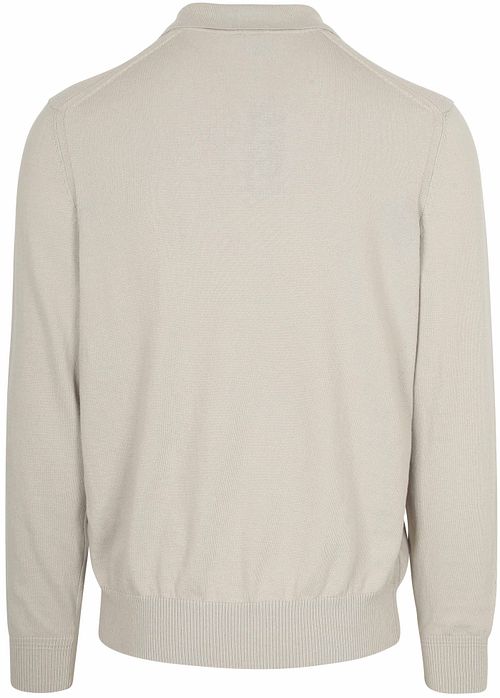 BOSS Asac Polo Maniche Lunghe Ecru Product / Achterkant