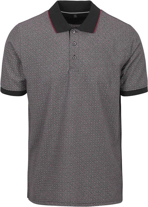 Casa Moda Polo Tryk Grå Multifarvet Product