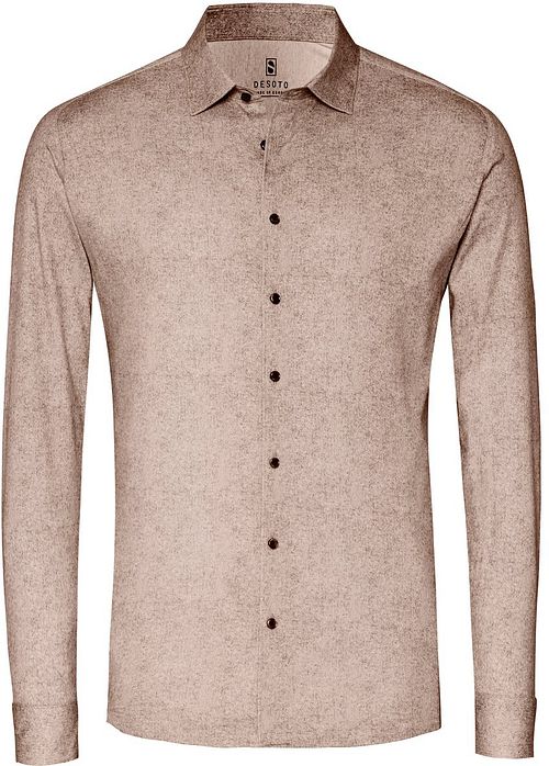 DESOTO Hemd Flanel Melange Beige Product