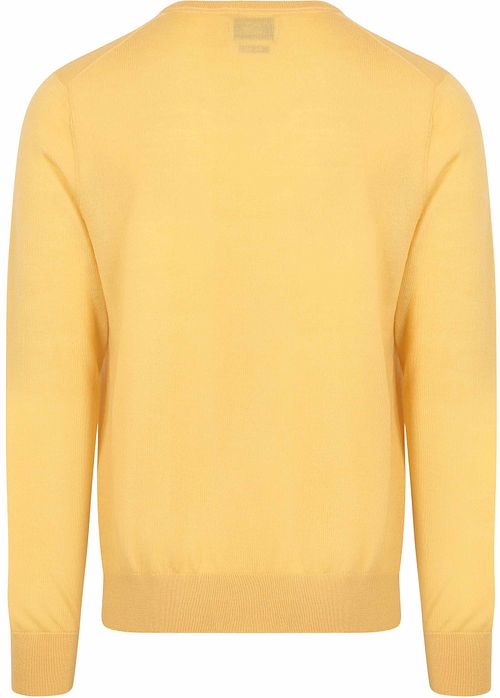 King Essentials The John Pullover Merino Geel Product / Achterkant