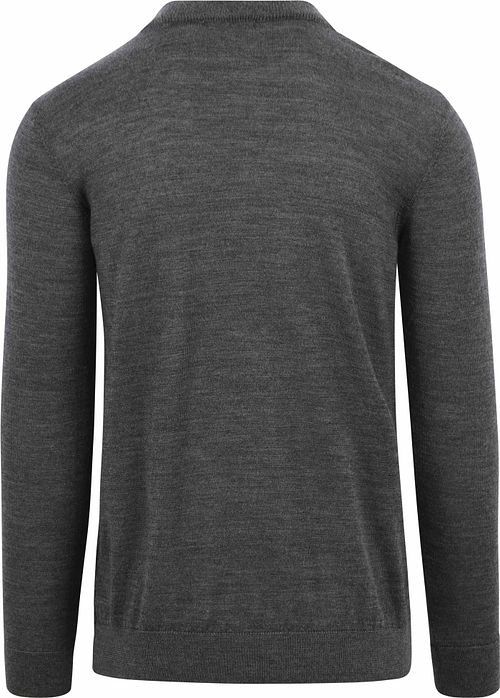 Jersey de lana KnowledgeCotton Apparel en antracita Product / Achterkant