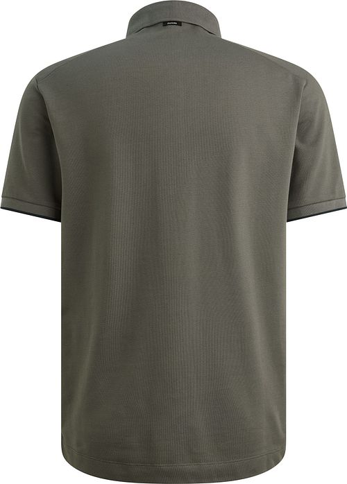 Koszulka polo Vanguard z piki Pewter, regular fit, ciemnozielona Product / Achterkant