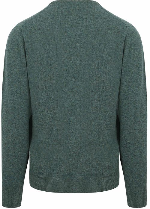 William Lockie Pullover i uld i Moorland Green Product / Achterkant