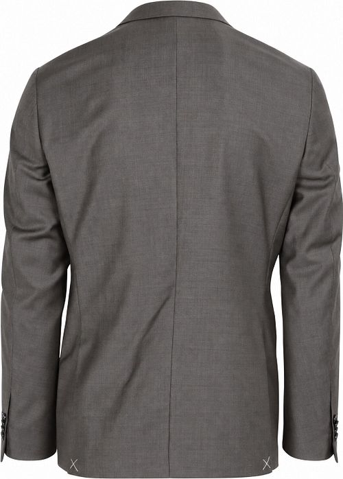 Passer Sharkskin Kostume Uld Taupe