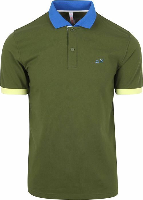 Polo Sun68 Color Way verde scuro Product