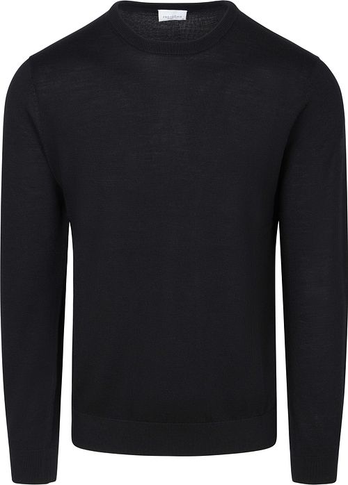 Profuomo Pullover Merino Wool Black