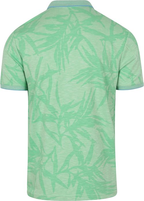 State of Art Polo Faded Leaf zielone Product / Achterkant