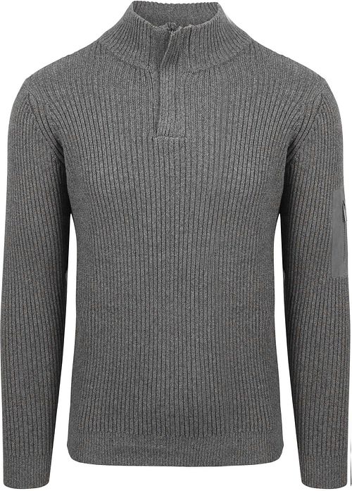 Suitable Mou sweter z półgolfem Half Zip antracytowy Product