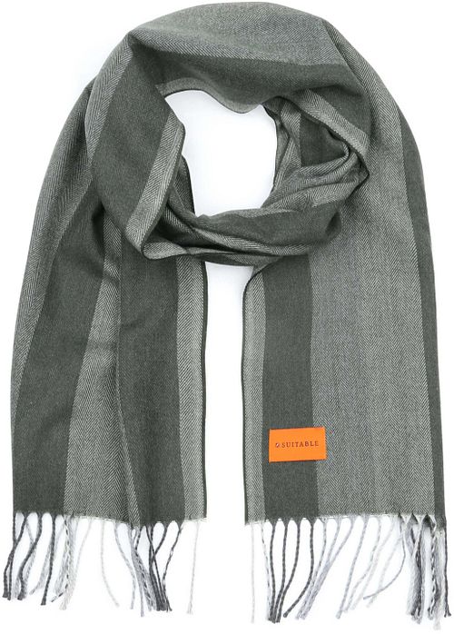 Suitable Sjaal Softfeel Herringbone Groen Product