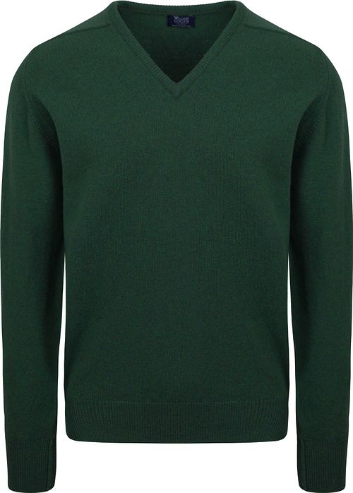 William Lockie Col-V Agneline Vert Foncé Tartan Product