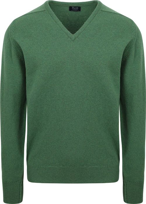 William Lockie V-Hals Lamull Grønn Product