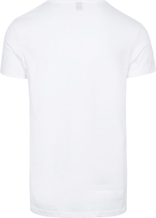 Alan Red James szeroki T-shirt z okrągłym dekoltem biały (2-pack) Product / Achterkant