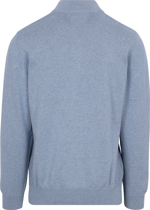 Barbour Half Zip Trui Lichtblauw Product / Achterkant